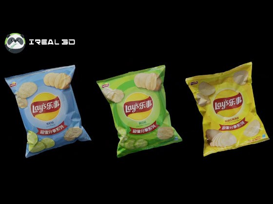 How to Create 3D Model and Texture of LAY’S Potato Chips Package Quickly