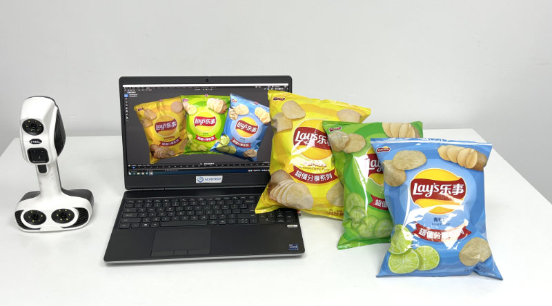 potato chip bag 3d mapping - 3D Texture Mapping Solution